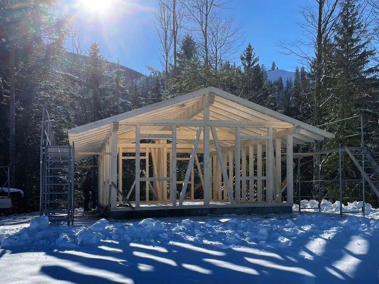 Neubau Jagdhütte, Hasle